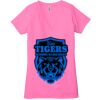 Ladies' Jersey Short-Sleeve Deep V-Neck T-Shirt Thumbnail