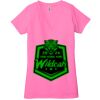 Ladies' Jersey Short-Sleeve Deep V-Neck T-Shirt Thumbnail