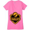 Ladies' Jersey Short-Sleeve Deep V-Neck T-Shirt Thumbnail
