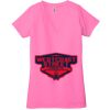 Ladies' Jersey Short-Sleeve Deep V-Neck T-Shirt Thumbnail