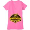 Ladies' Jersey Short-Sleeve Deep V-Neck T-Shirt Thumbnail