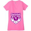 Ladies' Jersey Short-Sleeve Deep V-Neck T-Shirt Thumbnail