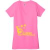 Ladies' Jersey Short-Sleeve Deep V-Neck T-Shirt Thumbnail
