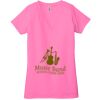 Ladies' Jersey Short-Sleeve Deep V-Neck T-Shirt Thumbnail