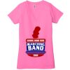 Ladies' Jersey Short-Sleeve Deep V-Neck T-Shirt Thumbnail