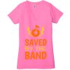 Ladies' Jersey Short-Sleeve Deep V-Neck T-Shirt Thumbnail