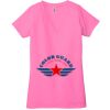 Ladies' Jersey Short-Sleeve Deep V-Neck T-Shirt Thumbnail