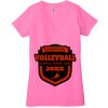 Ladies' Jersey Short-Sleeve Deep V-Neck T-Shirt Thumbnail