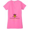 Ladies' Jersey Short-Sleeve Deep V-Neck T-Shirt Thumbnail