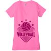 Ladies' Jersey Short-Sleeve Deep V-Neck T-Shirt Thumbnail