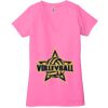 Ladies' Jersey Short-Sleeve Deep V-Neck T-Shirt Thumbnail