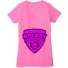 Ladies' Jersey Short-Sleeve Deep V-Neck T-Shirt Thumbnail