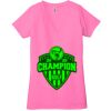Ladies' Jersey Short-Sleeve Deep V-Neck T-Shirt Thumbnail