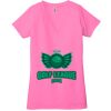 Ladies' Jersey Short-Sleeve Deep V-Neck T-Shirt Thumbnail