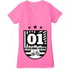 Ladies' Jersey Short-Sleeve Deep V-Neck T-Shirt Thumbnail