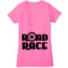 Ladies' Jersey Short-Sleeve Deep V-Neck T-Shirt Thumbnail