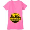 Ladies' Jersey Short-Sleeve Deep V-Neck T-Shirt Thumbnail