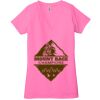 Ladies' Jersey Short-Sleeve Deep V-Neck T-Shirt Thumbnail