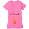 Ladies' Jersey Short-Sleeve Deep V-Neck T-Shirt Thumbnail