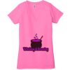 Ladies' Jersey Short-Sleeve Deep V-Neck T-Shirt Thumbnail