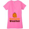 Ladies' Jersey Short-Sleeve Deep V-Neck T-Shirt Thumbnail