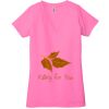 Ladies' Jersey Short-Sleeve Deep V-Neck T-Shirt Thumbnail