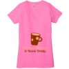 Ladies' Jersey Short-Sleeve Deep V-Neck T-Shirt Thumbnail