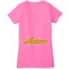Ladies' Jersey Short-Sleeve Deep V-Neck T-Shirt Thumbnail