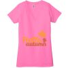 Ladies' Jersey Short-Sleeve Deep V-Neck T-Shirt Thumbnail