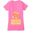 Ladies' Jersey Short-Sleeve Deep V-Neck T-Shirt Thumbnail