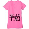 Ladies' Jersey Short-Sleeve Deep V-Neck T-Shirt Thumbnail