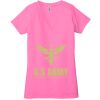 Ladies' Jersey Short-Sleeve Deep V-Neck T-Shirt Thumbnail