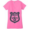 Ladies' Jersey Short-Sleeve Deep V-Neck T-Shirt Thumbnail