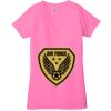 Ladies' Jersey Short-Sleeve Deep V-Neck T-Shirt Thumbnail