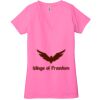 Ladies' Jersey Short-Sleeve Deep V-Neck T-Shirt Thumbnail