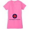 Ladies' Jersey Short-Sleeve Deep V-Neck T-Shirt Thumbnail