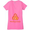 Ladies' Jersey Short-Sleeve Deep V-Neck T-Shirt Thumbnail
