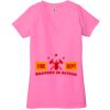 Ladies' Jersey Short-Sleeve Deep V-Neck T-Shirt Thumbnail