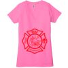 Ladies' Jersey Short-Sleeve Deep V-Neck T-Shirt Thumbnail
