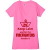 Ladies' Jersey Short-Sleeve Deep V-Neck T-Shirt Thumbnail