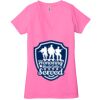 Ladies' Jersey Short-Sleeve Deep V-Neck T-Shirt Thumbnail