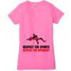 Ladies' Jersey Short-Sleeve Deep V-Neck T-Shirt Thumbnail
