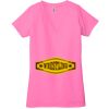 Ladies' Jersey Short-Sleeve Deep V-Neck T-Shirt Thumbnail