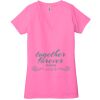 Ladies' Jersey Short-Sleeve Deep V-Neck T-Shirt Thumbnail