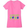 Ladies' Jersey Short-Sleeve Deep V-Neck T-Shirt Thumbnail