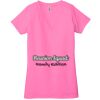 Ladies' Jersey Short-Sleeve Deep V-Neck T-Shirt Thumbnail