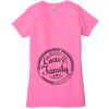 Ladies' Jersey Short-Sleeve Deep V-Neck T-Shirt Thumbnail