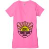 Ladies' Jersey Short-Sleeve Deep V-Neck T-Shirt Thumbnail