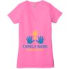 Ladies' Jersey Short-Sleeve Deep V-Neck T-Shirt Thumbnail