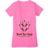 Ladies' Jersey Short-Sleeve Deep V-Neck T-Shirt Thumbnail